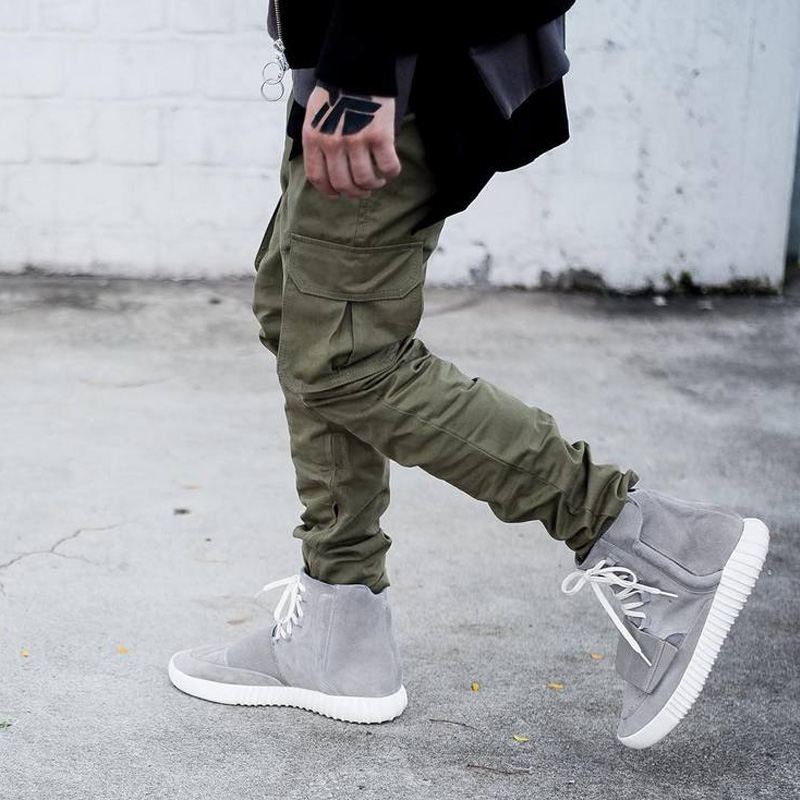 green zipper pants
