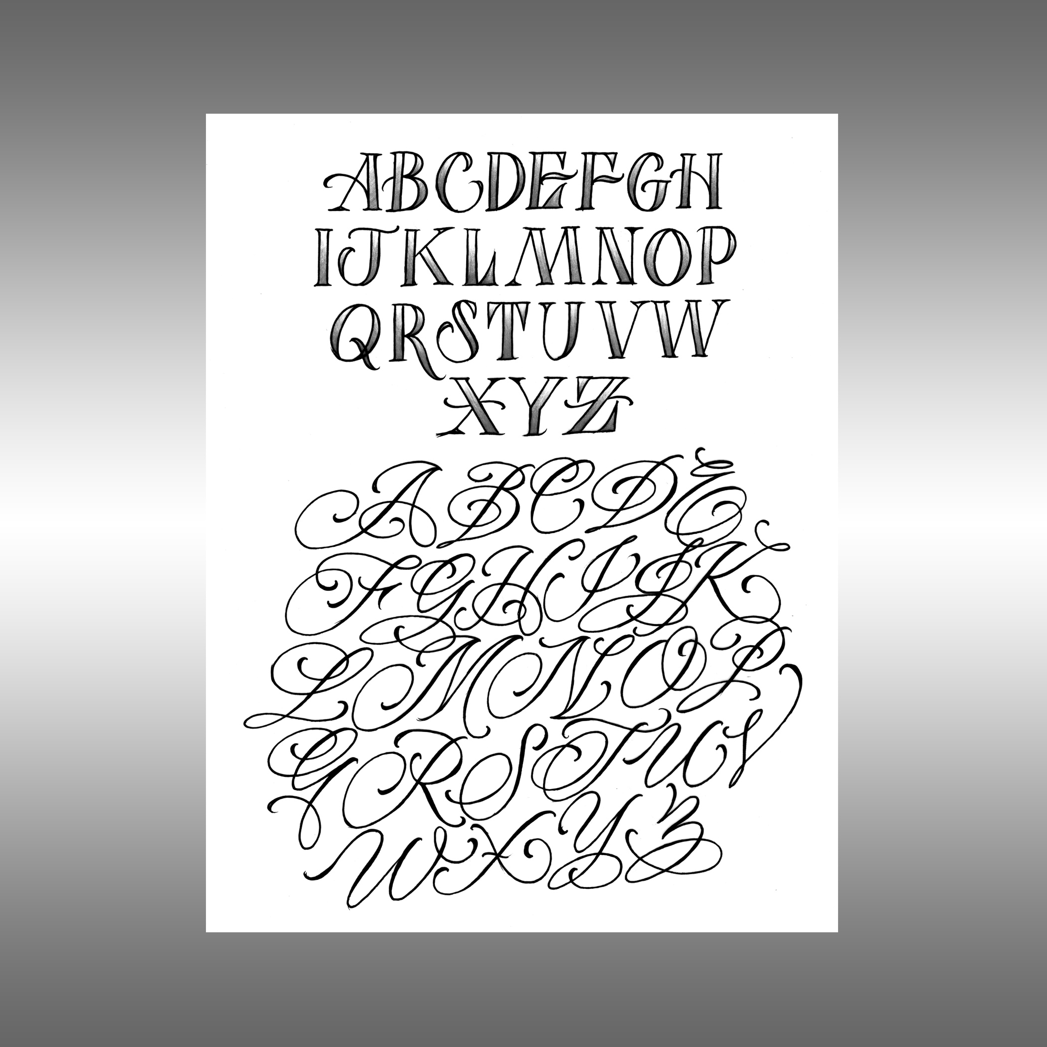 Learning how to write cursive picture