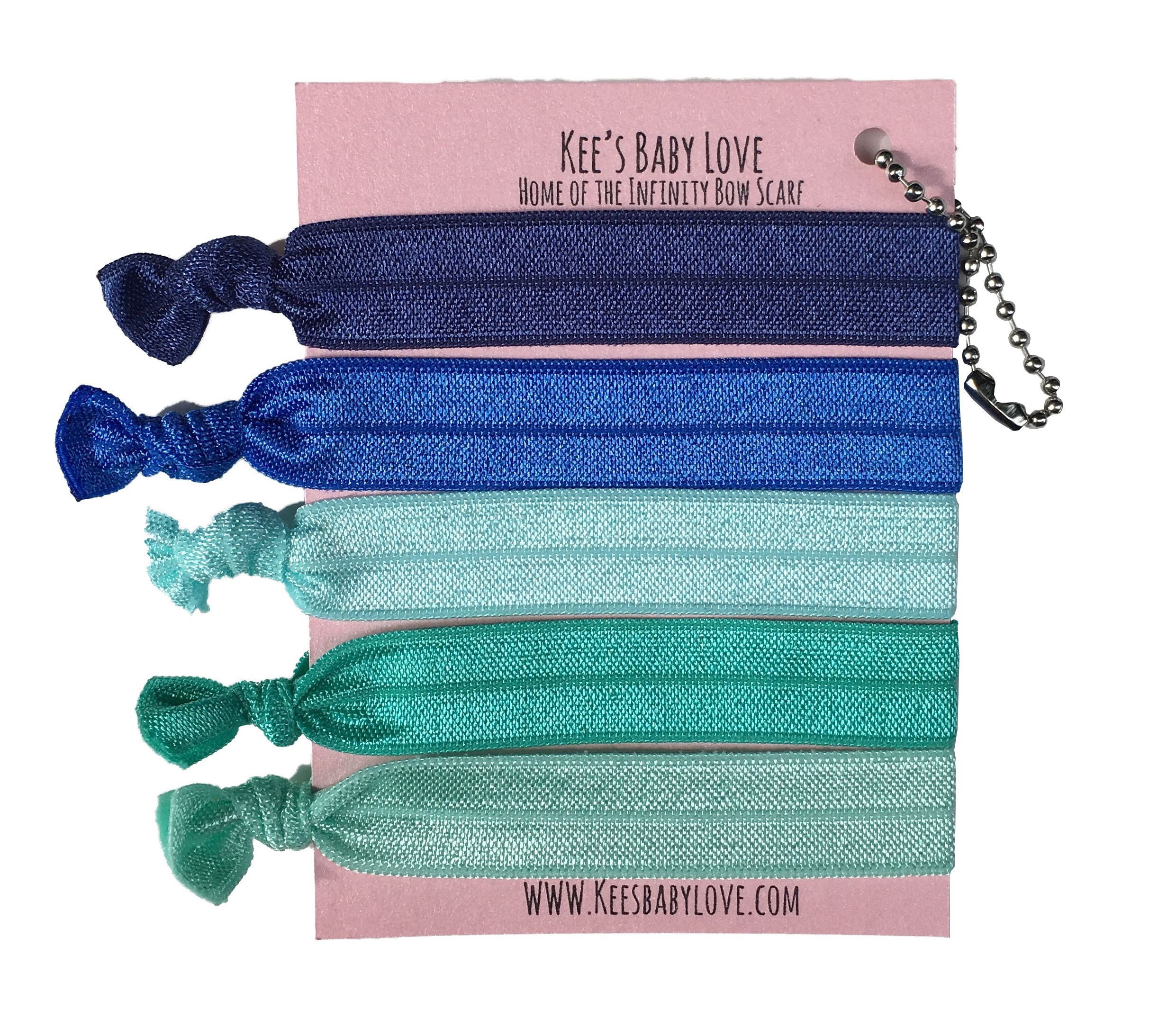 Sea All Day Long No Crease Hair Ties Set Of 5 Sold By Kee S Baby