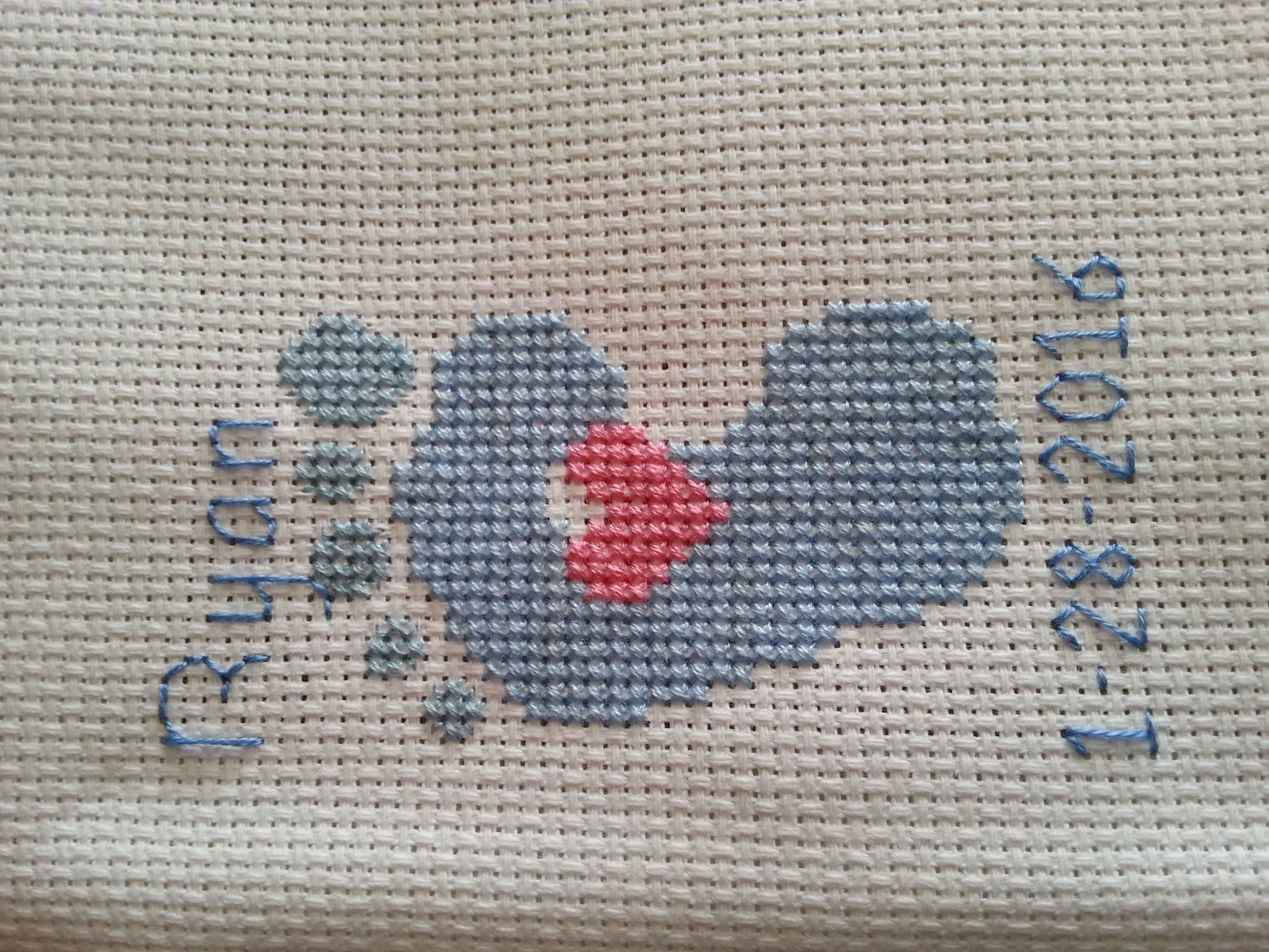 cross stitch baby