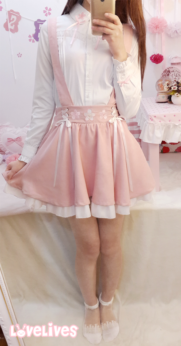 Suspender skirt pink Clearance