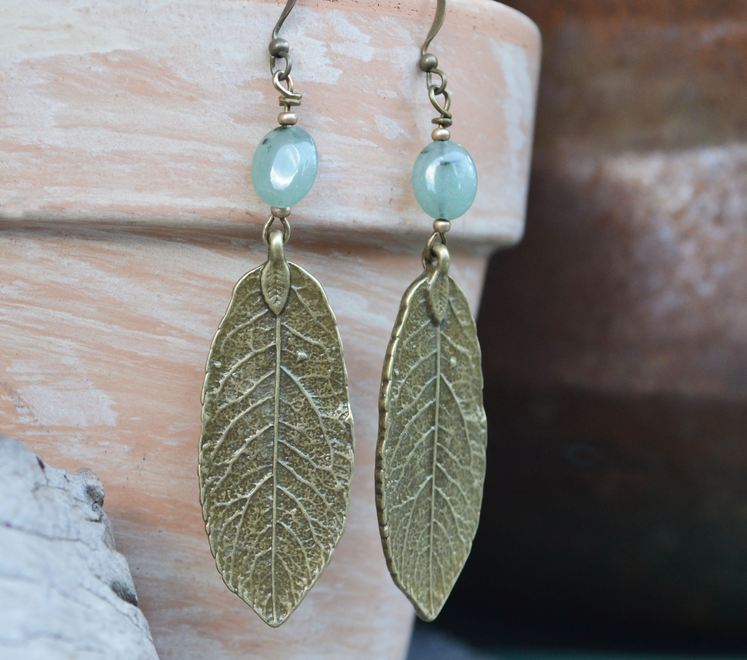Witches Sage, Sage Earrings, Sage Leaf Earrings, Earrings, Long Leaf