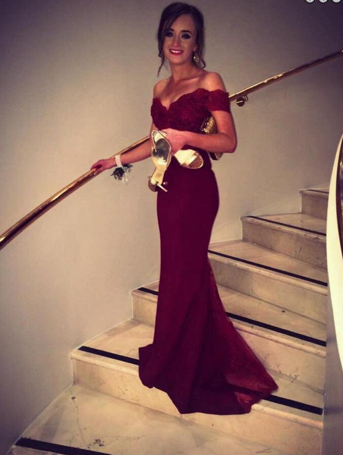 off the shoulder lace homecoming dress