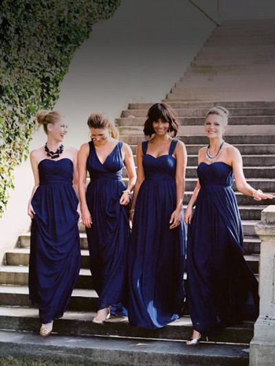 Long Bridesmaids Dress Styles
