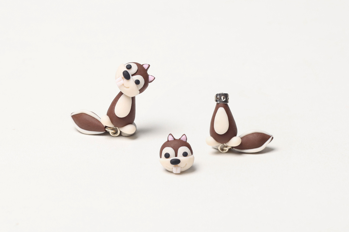 squirrel earrings