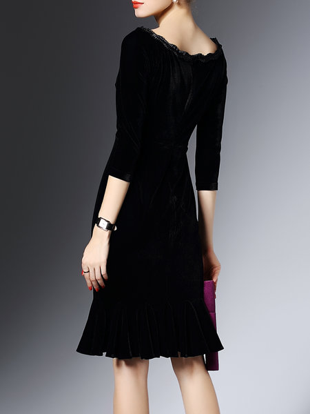 black bateau dress