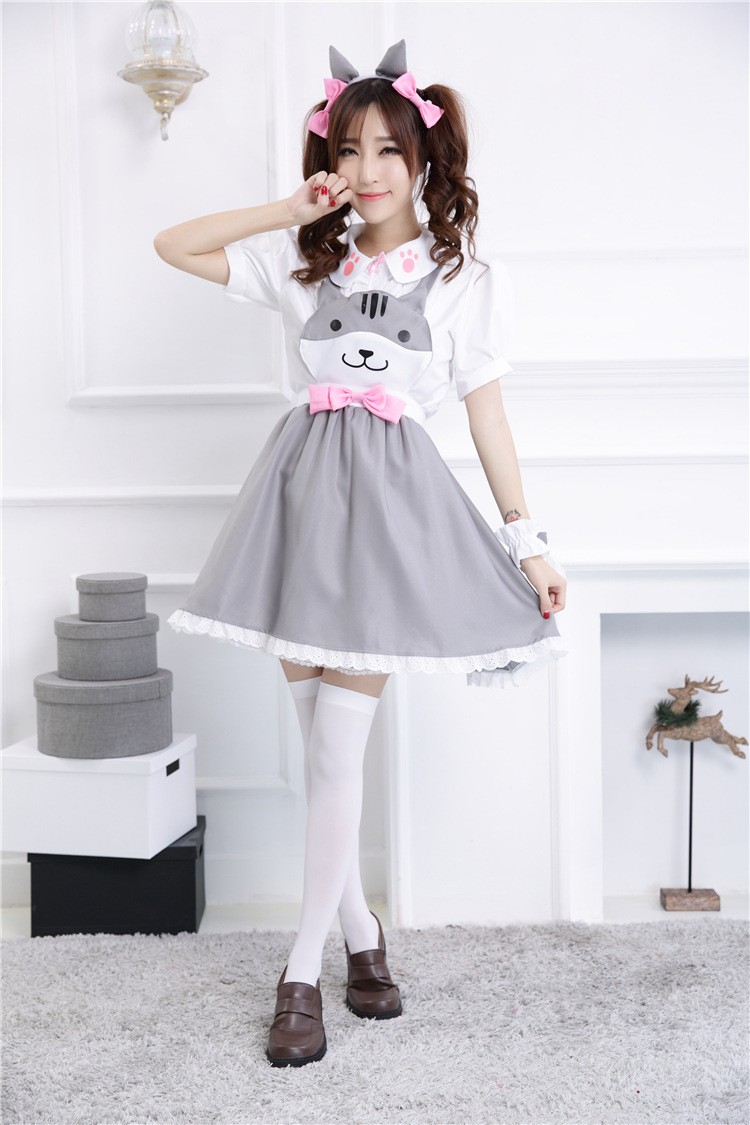 Neko lolita dress jsk and blouse cat Neko Atsume cosplay on Storenvy
