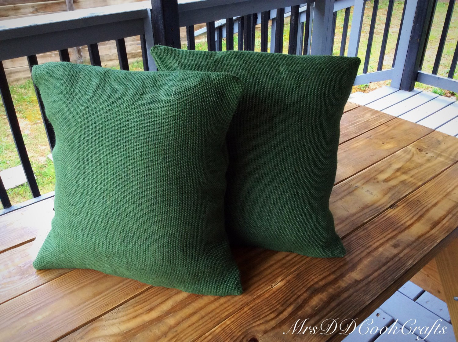 Burlap Pillow Monogram Burlap Pillow Rustic Pillow Throw Pillow