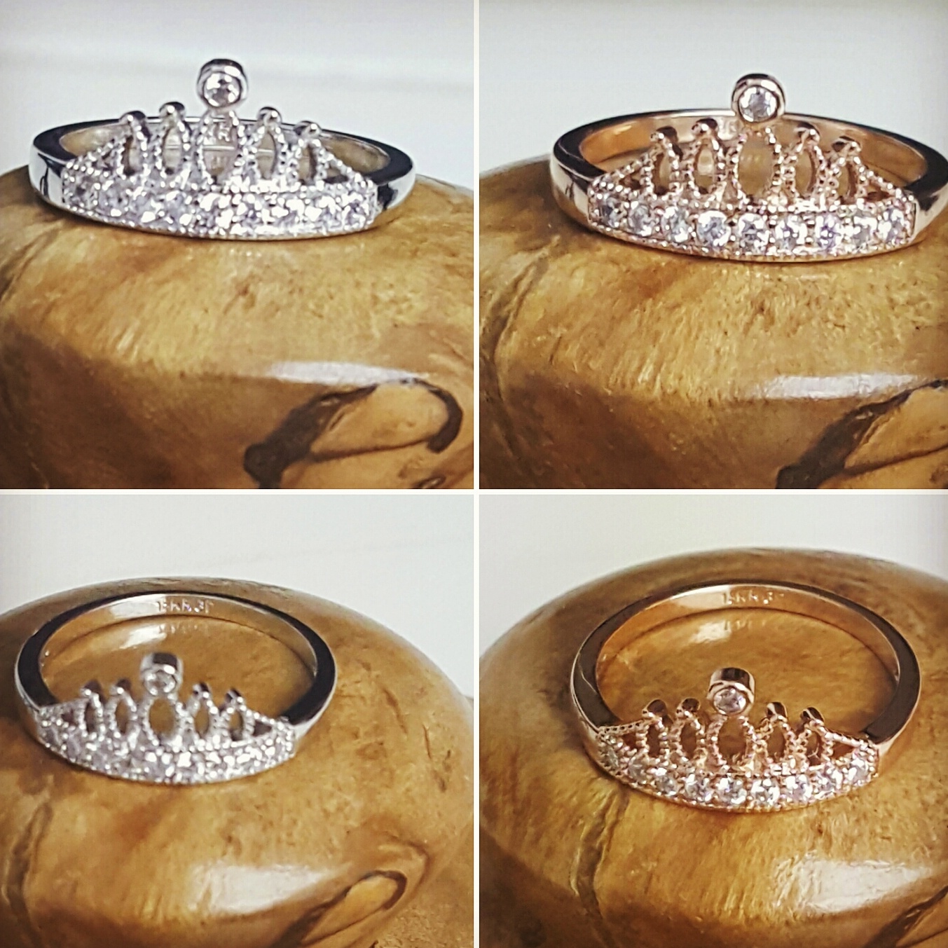 Tiara Ring Rosegold Tiara Crown Ring Silver Tiara Crown Ring Quinceañera Ring Sweet 16