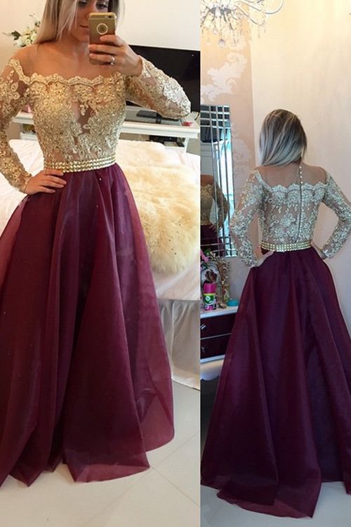 Long Sleeve Promotion Dresses