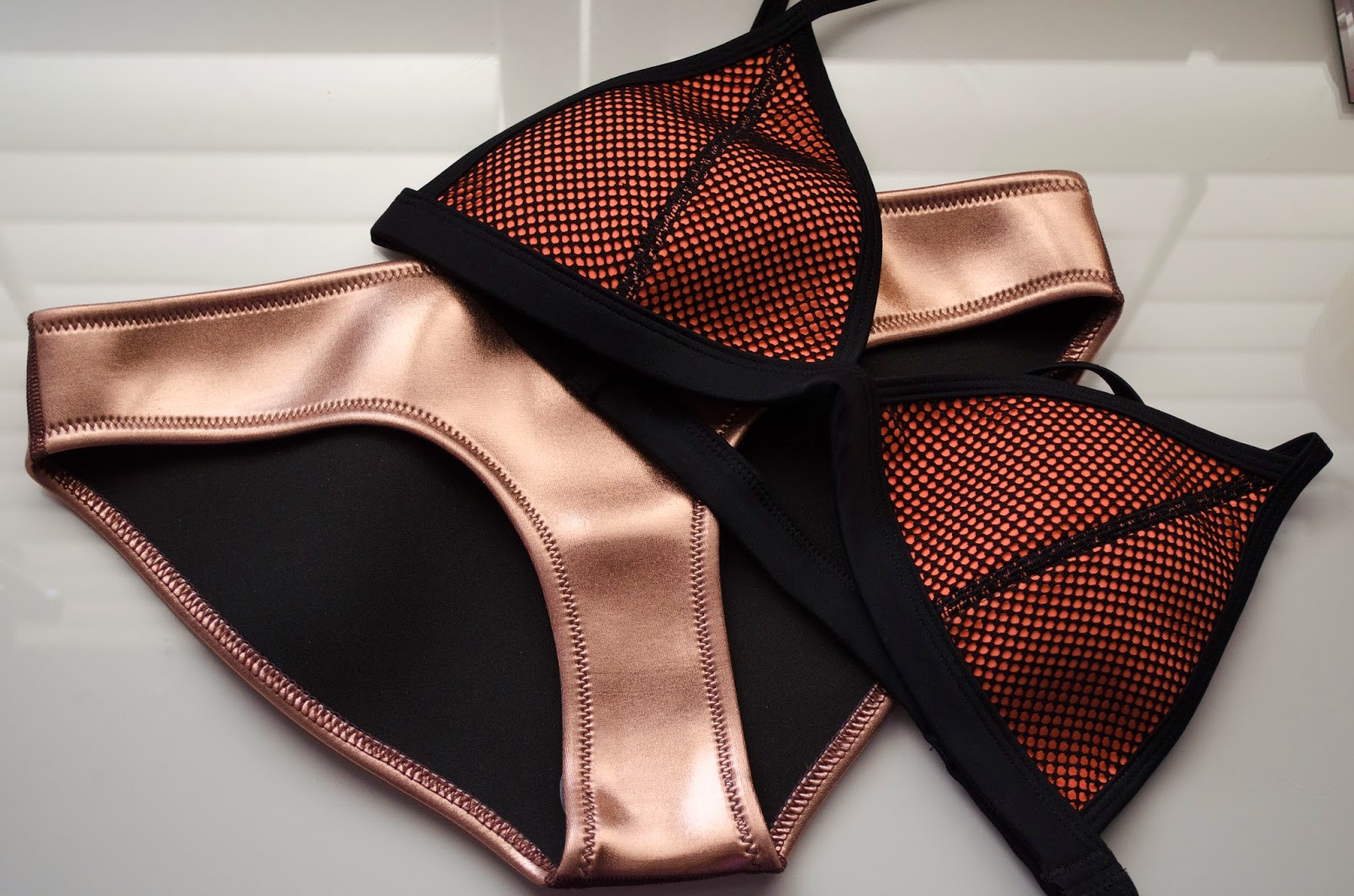 rose gold bikinis