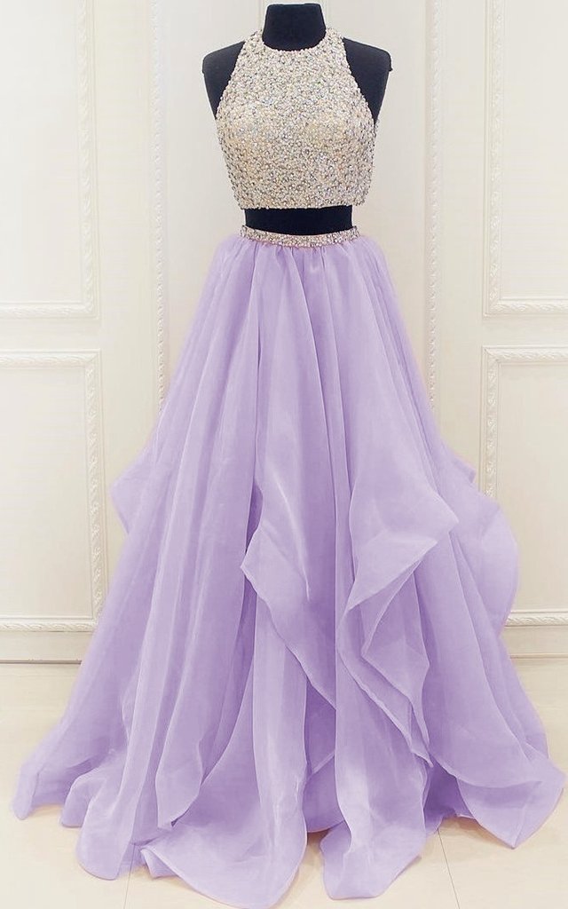 lilac graduation dress