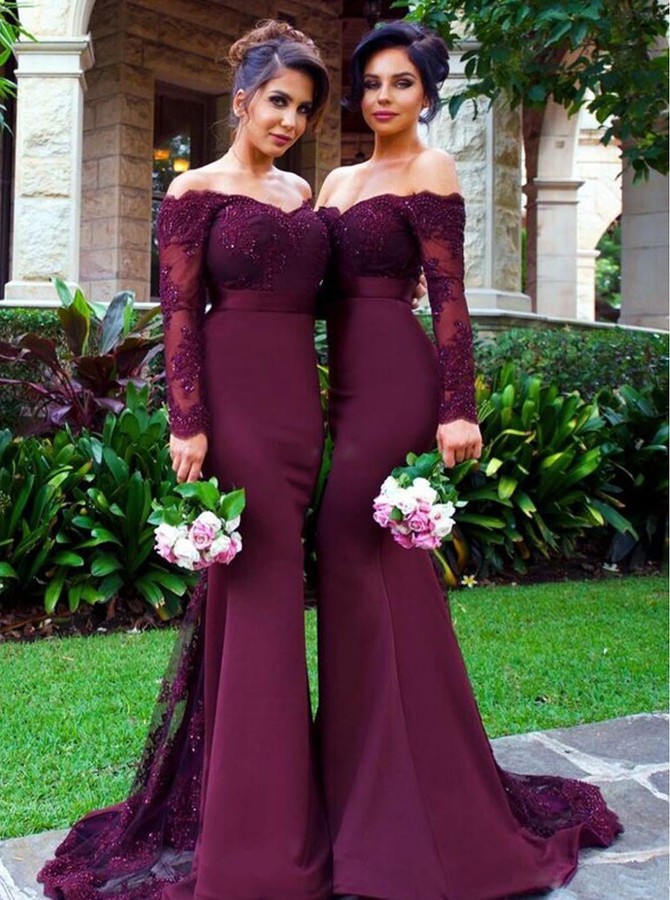 purple bridesmaid dresses dillards The Shoulder Mermaid Dress Ball Gown Dillards Vestidos De Prom Dillards Off The Shoulder Purple Dress 2025 Ball gown
