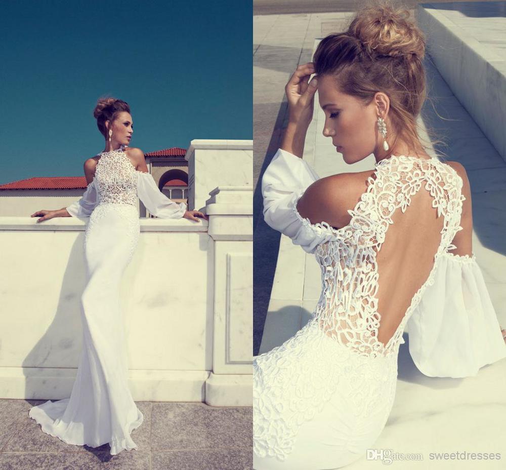 high neck off shoulder dress