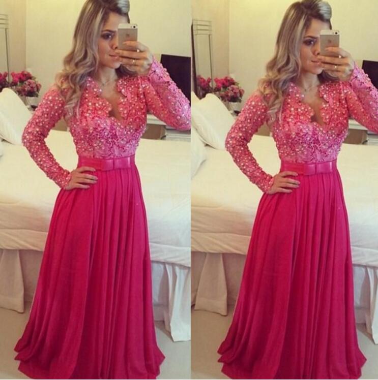 Hot Pink Prom Dresses
