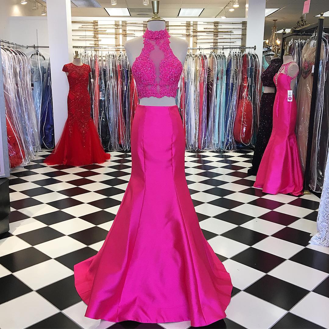 pink boutique prom dresses
