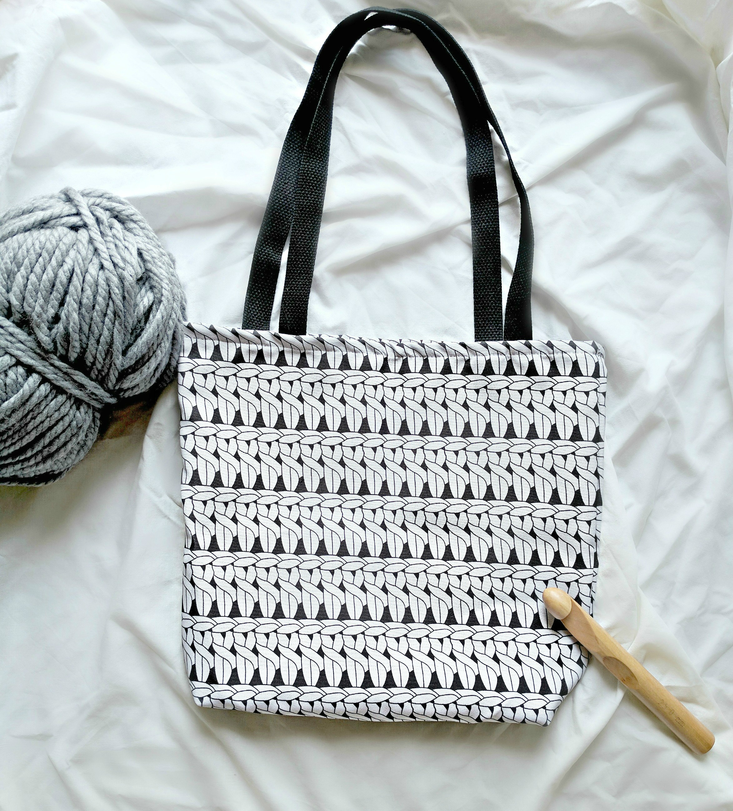 crochet project bag