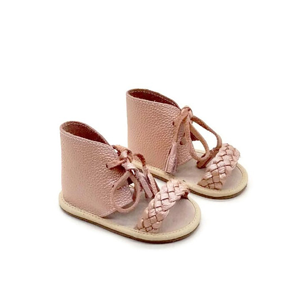 rose gold baby sandals
