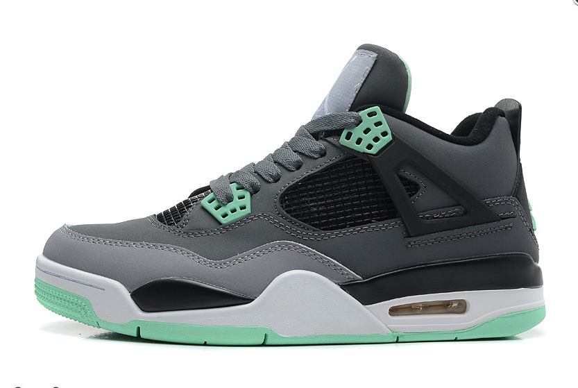 Air Jordan 4 Retro Dark Grey Green Glow Cement Grey Black For Sale Online Air Jordan 4 Retro Dark Grey Green Glow Cement Grey Black For Sale Online