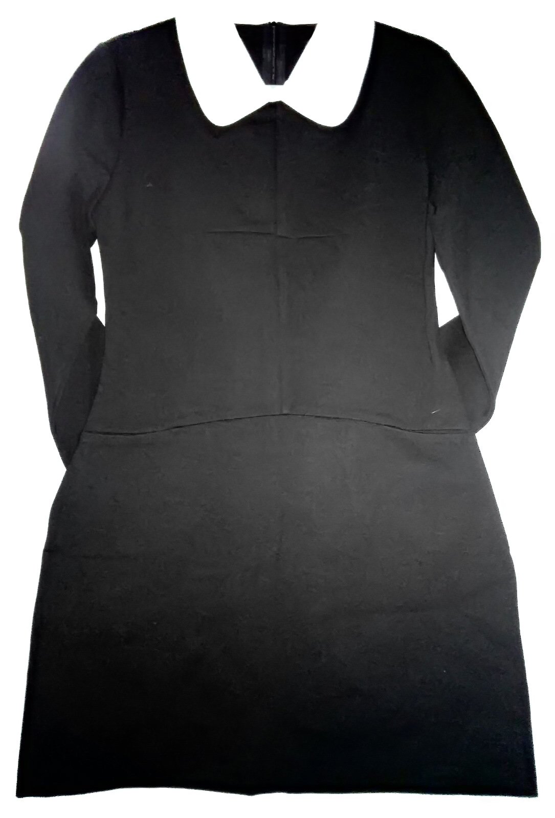valentino black dress with white collar