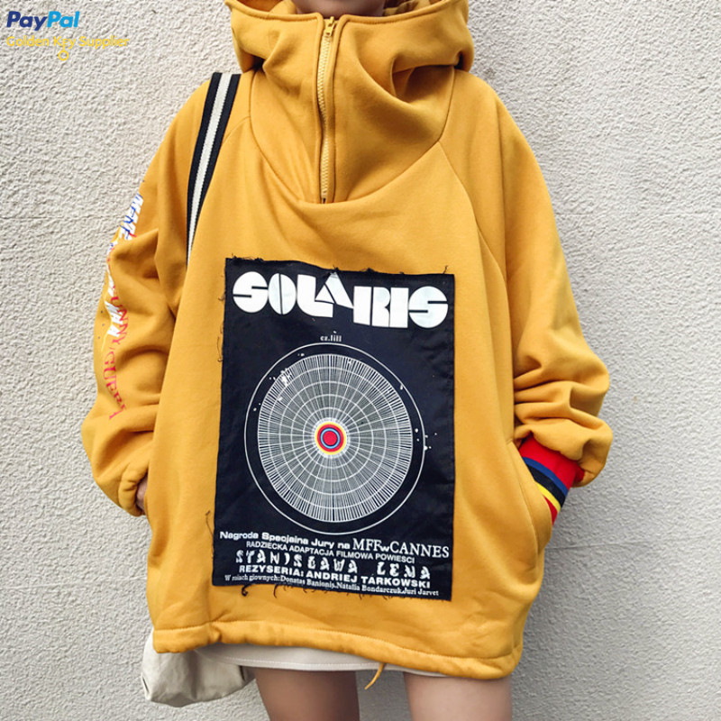 Free Dhl Shipping Vintage Patch Yellow Hoodie Sold By Moooh On Storenvy