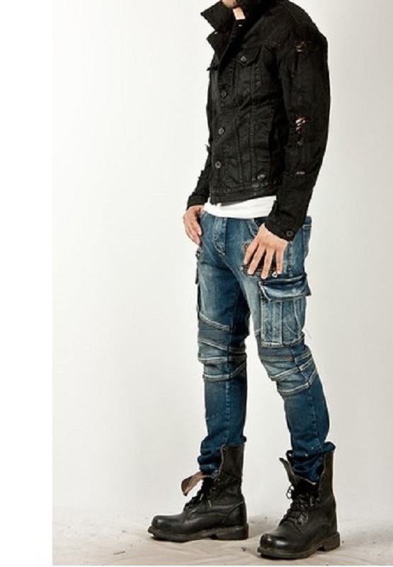 leather combat boots men