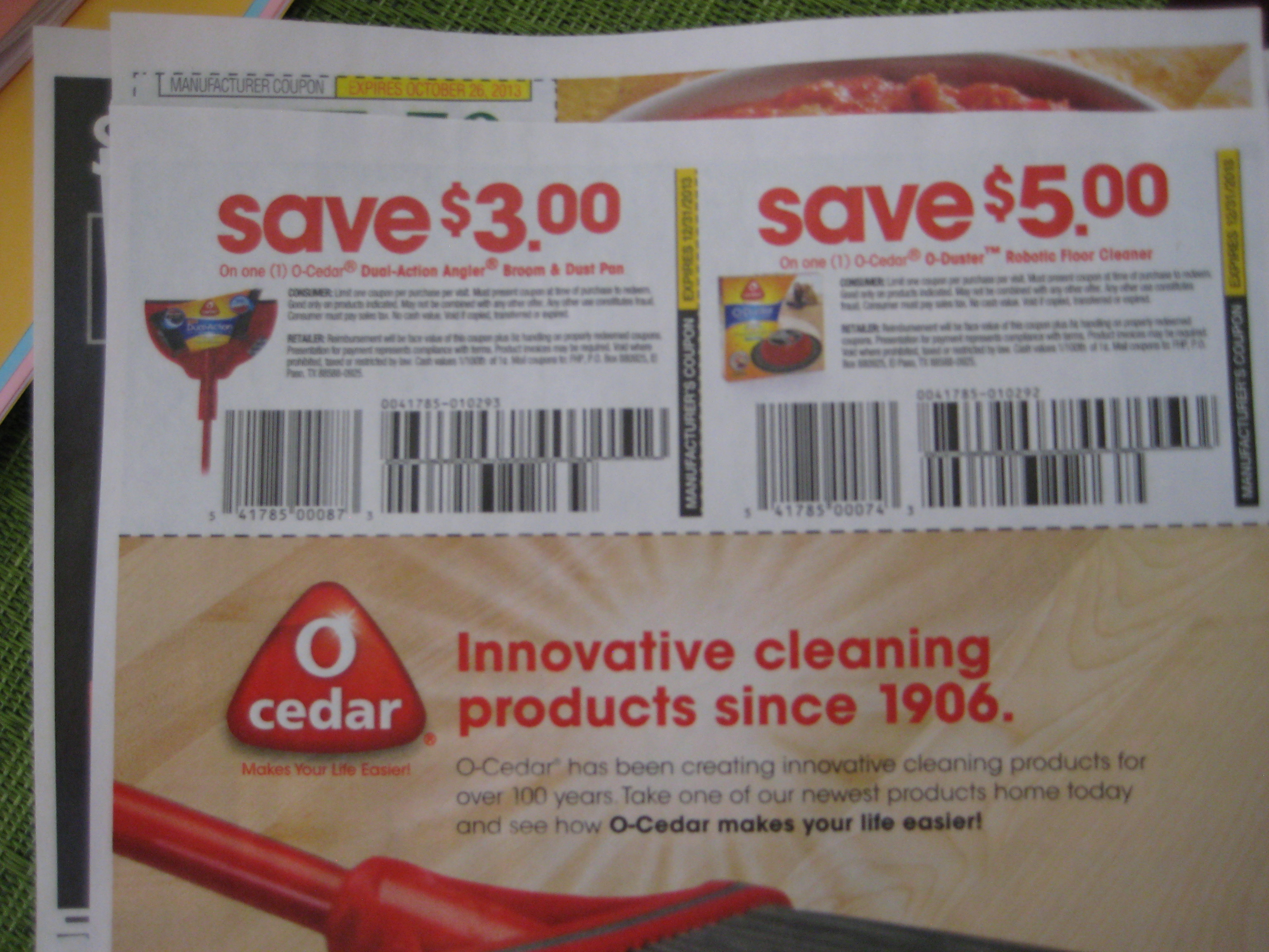 40 20ea 5 00 O Cedar O Duster Robotic Floor Cleaner 3 00 O