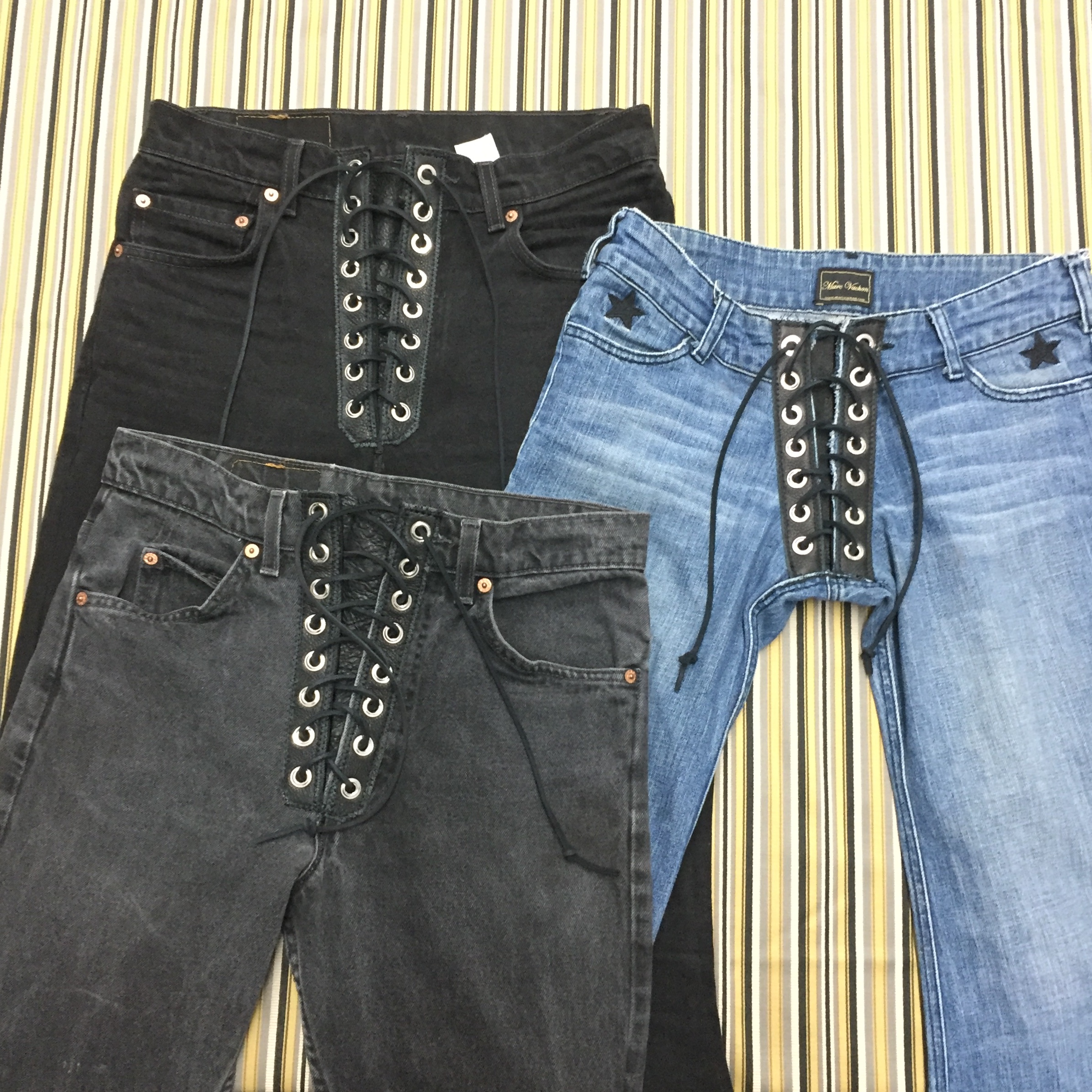 lace up fly jeans