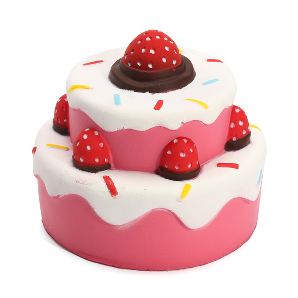 squishy strawberry cake