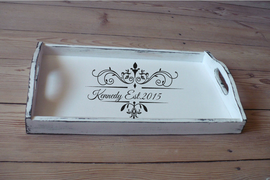 breakfast tray personalized serving