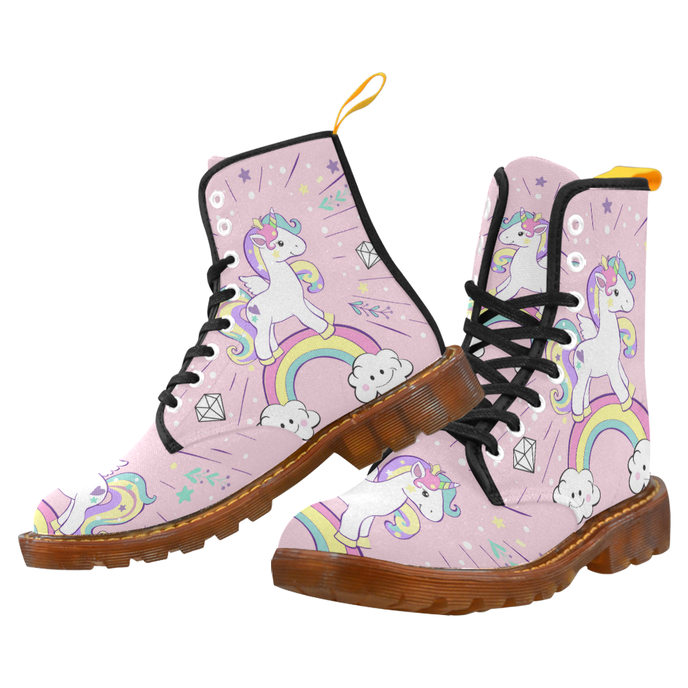 Pinky Rainbow Unicorn Custom Women's Boot on Storenvy