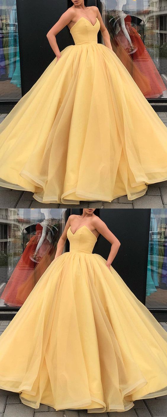 Gold Dress Long Ball Gown