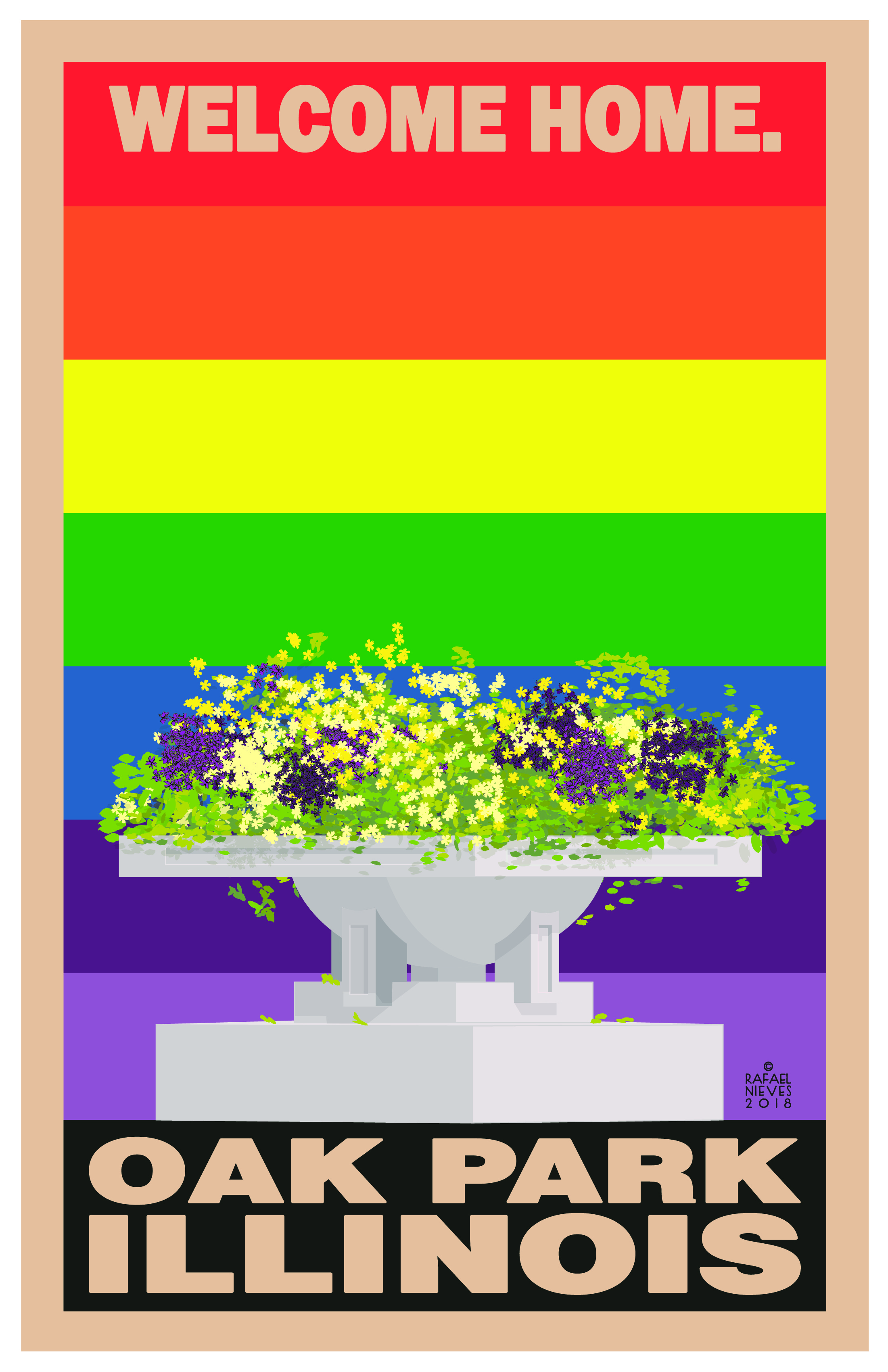 Home. Oak Park, Illinois. With Pride! · RAF NIEVES MADE THIS