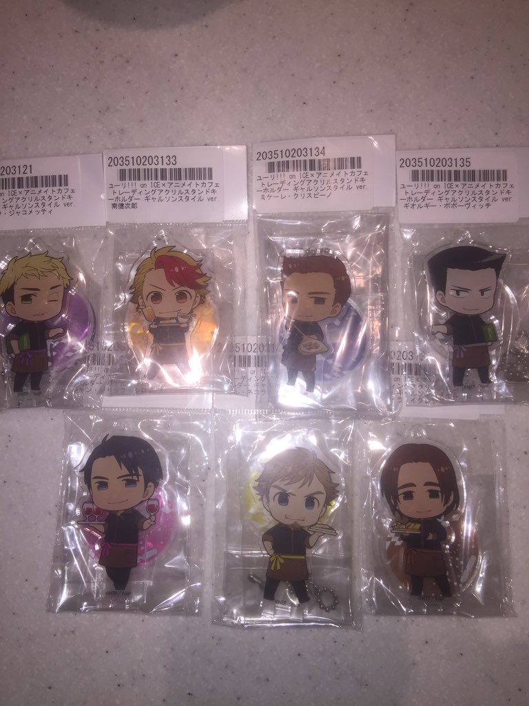 Yuri On Ice X Animate Cafe Exclusive Collaboration Limited Acrylic Stand Keychain Ball Chain Lot Sold By Anime Shina On Storenvy