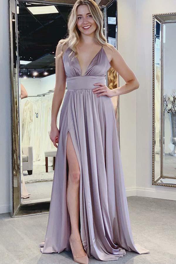 Pretty Spaghetti Strap Prom Dresses