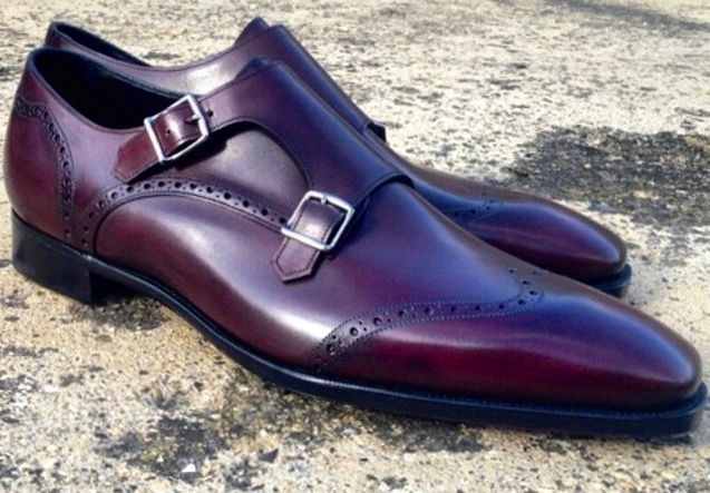 Men's dress shoes burgundy Clearance