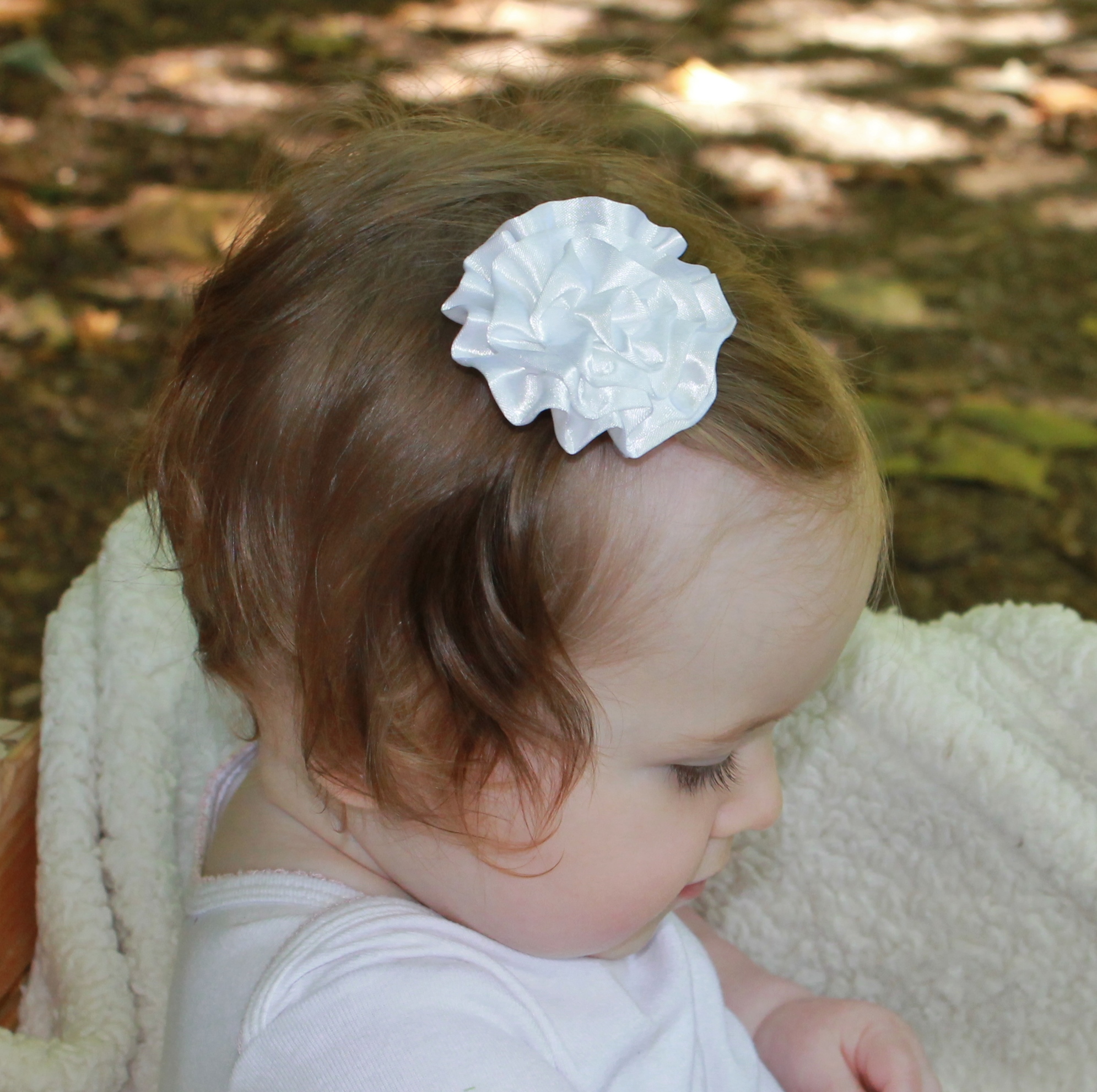 White Flower Hair Clip Sold By Pickle Pie Bows On Storenvy