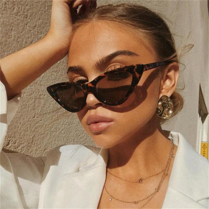 Triangular Eye Vintage Shade Sunglasses Sexy Woman Feminino Women Cat uPkXZi