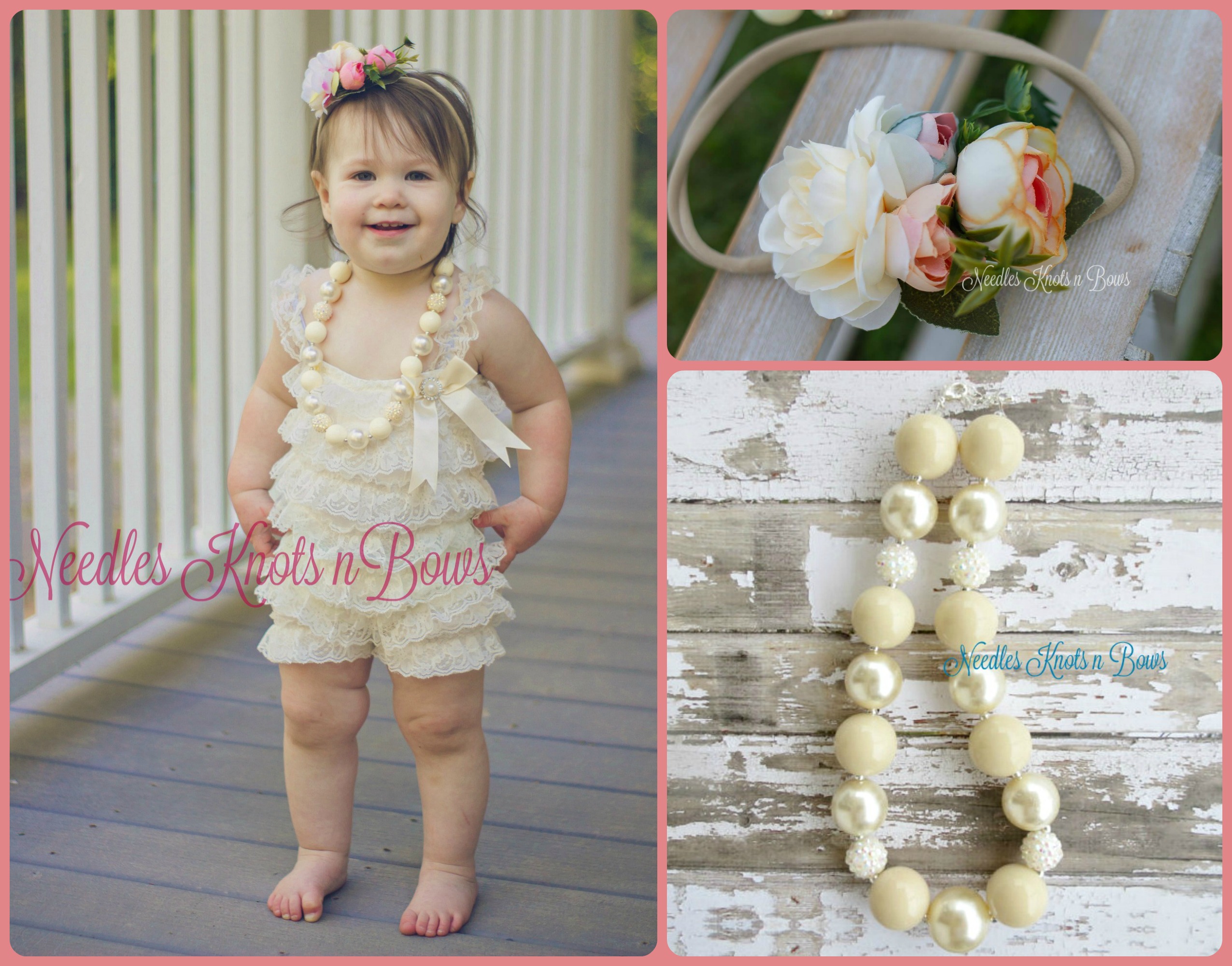 cake smash romper girl