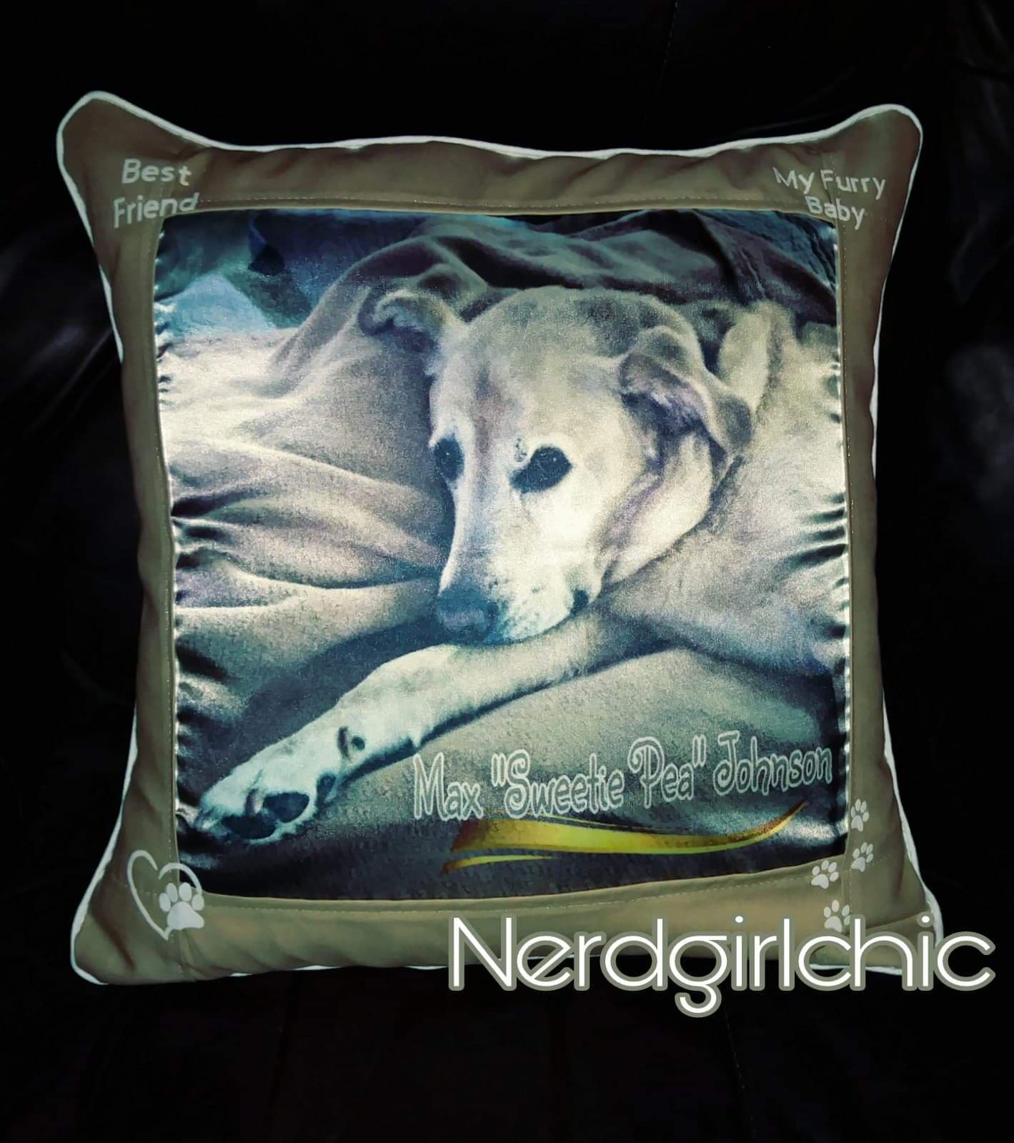 Ngc Sublimated Pillow With Large Picture Or Collage W Fabric Trim