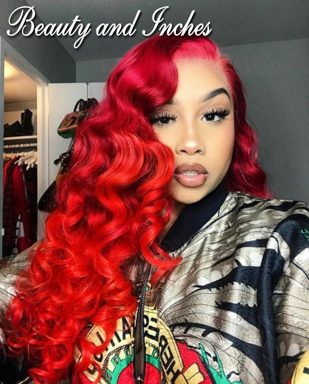 lace frontal red