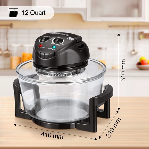 Hometech 12 Quart 1200w Us Plug Halogen Convection Countertop Oven