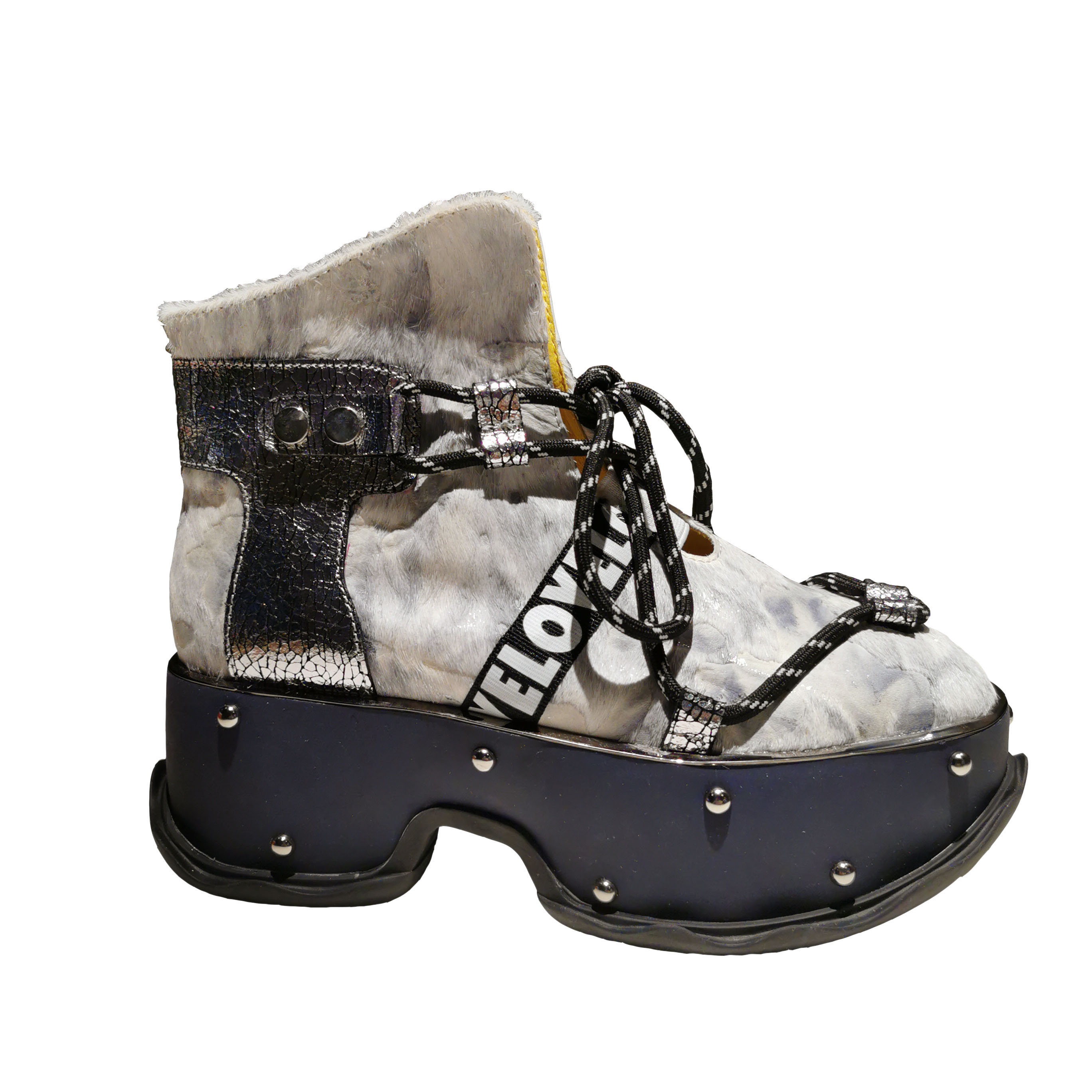 retro platform boots