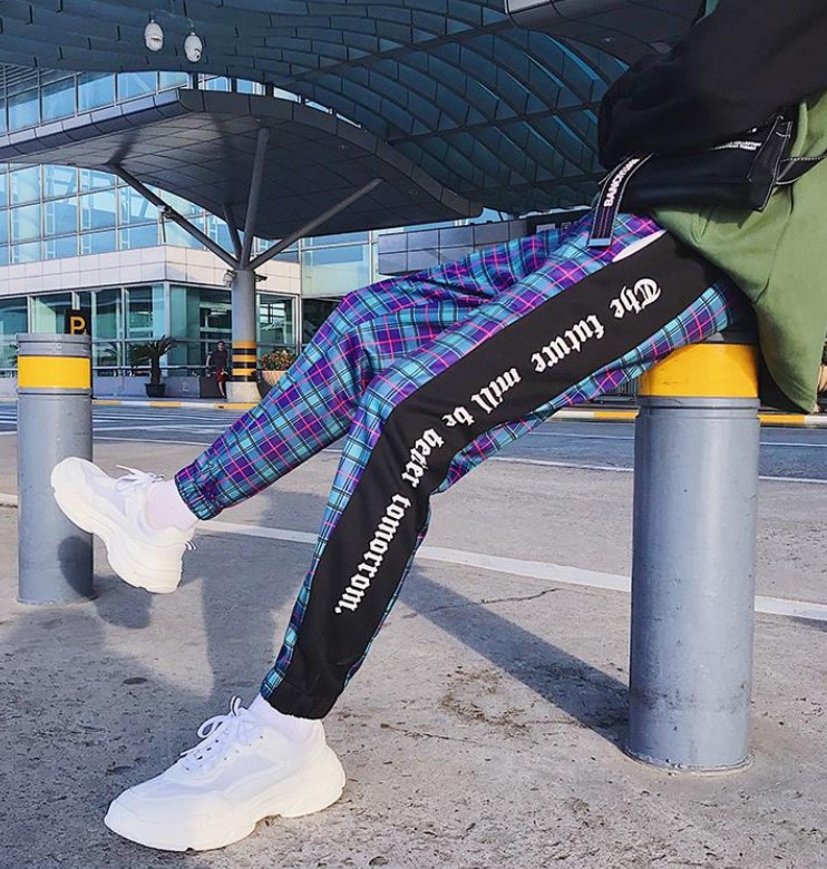 plaid pants streetwear
