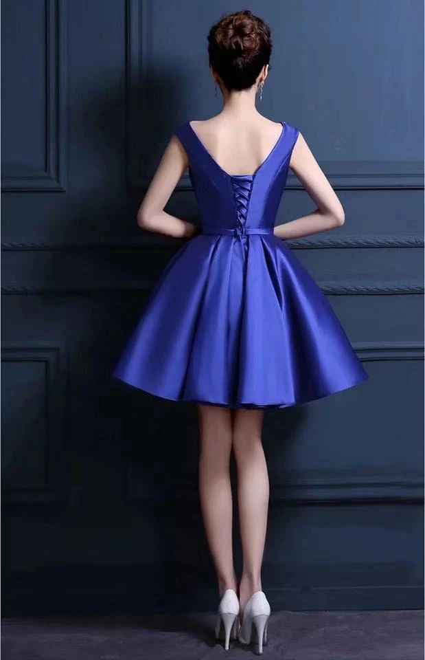 dark blue cocktail dress