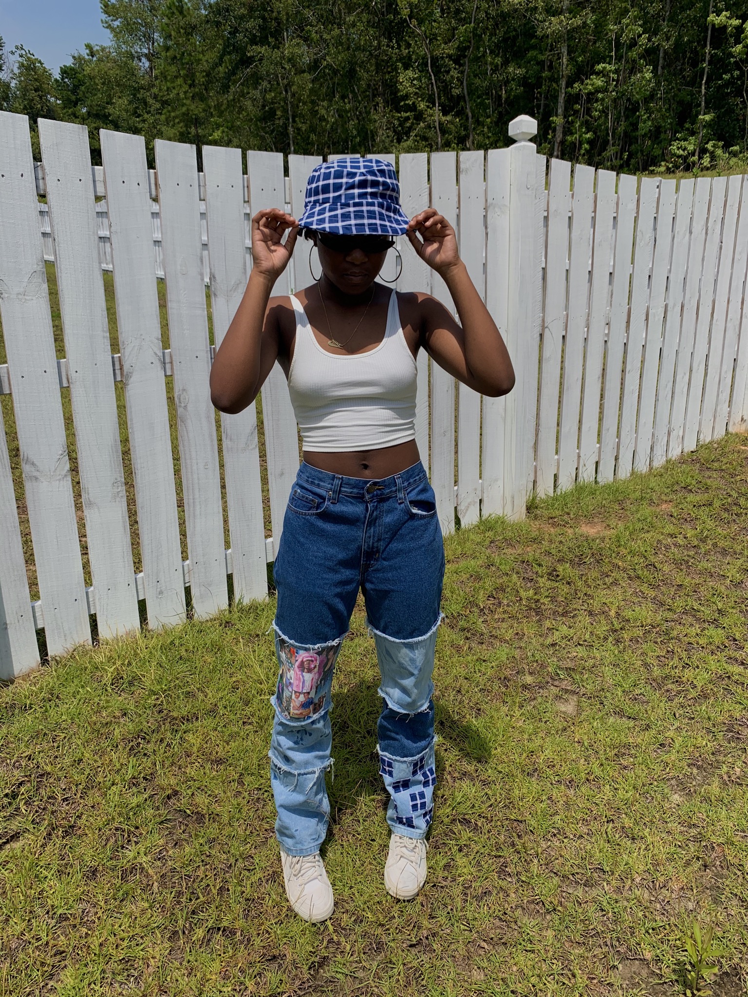 custom patchwork jeans