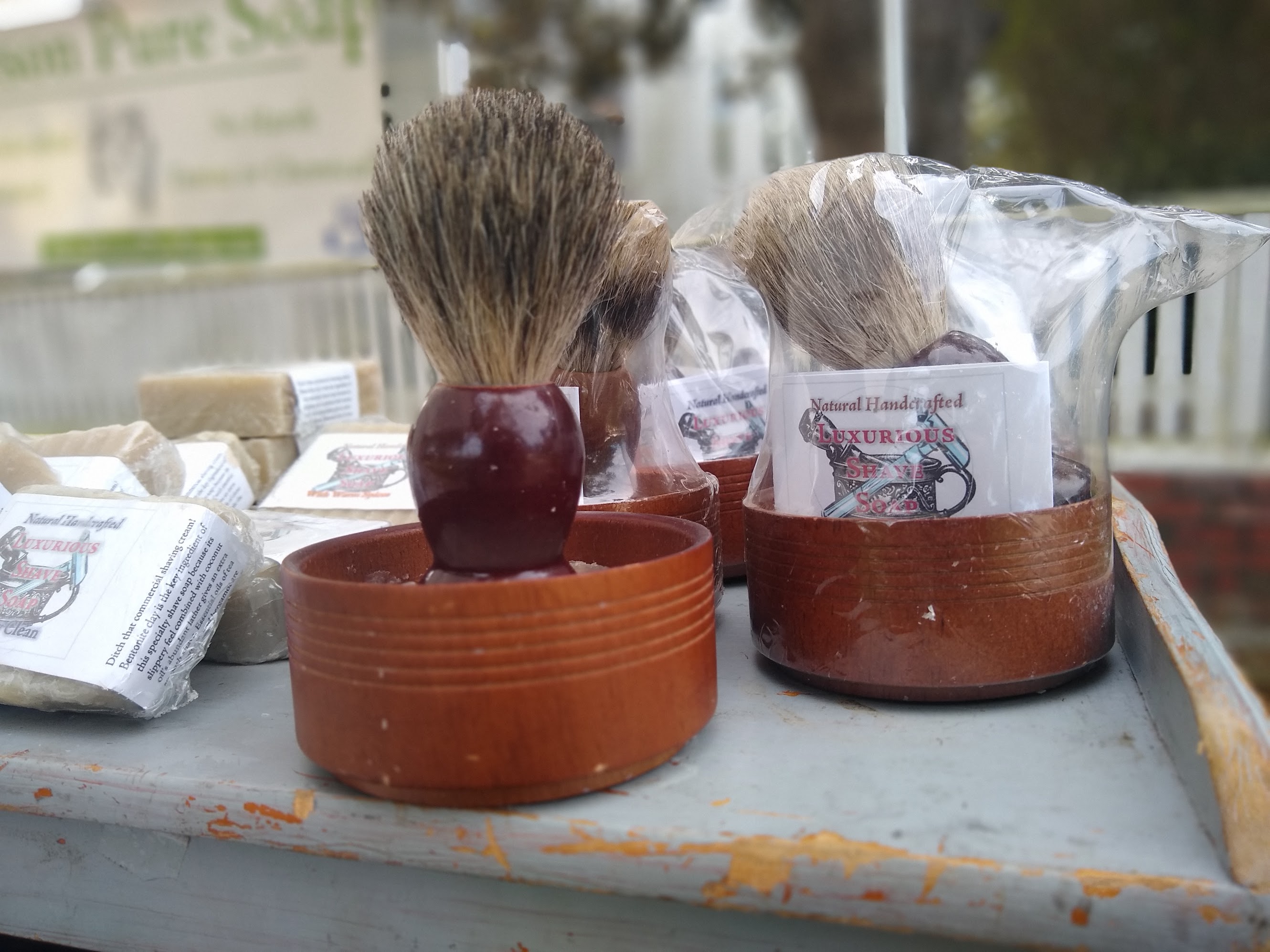 Shave Kit with Badger Brush and Shave Soap · Johnson Pure Soap · Online