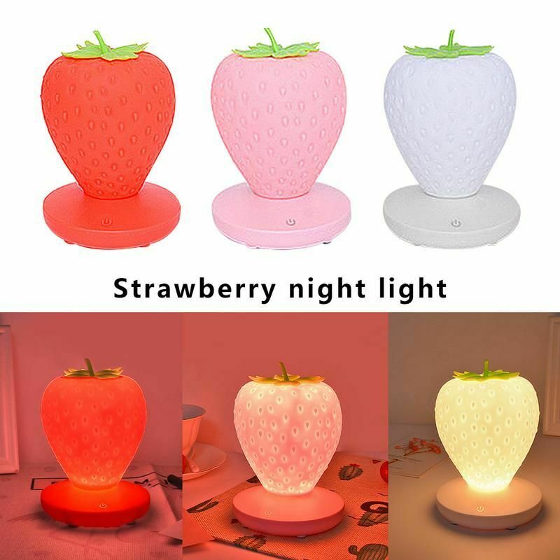 Strawberry Touch Dimmable LED Night Light on Storenvy